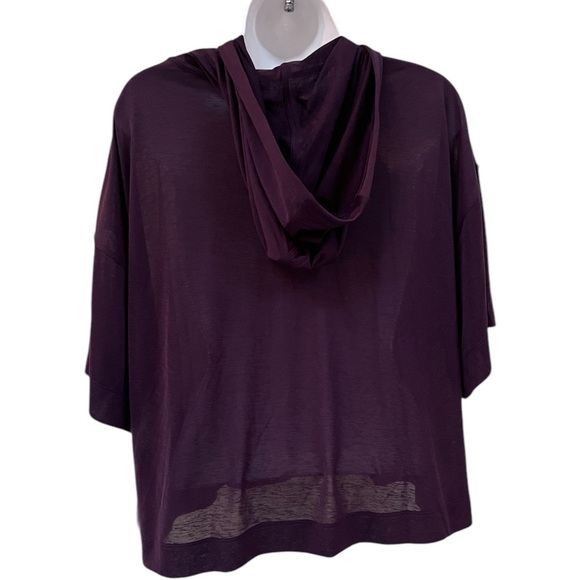 Athleta Vapor Hooded Tee Purple M NWT - Picture 4 of 10